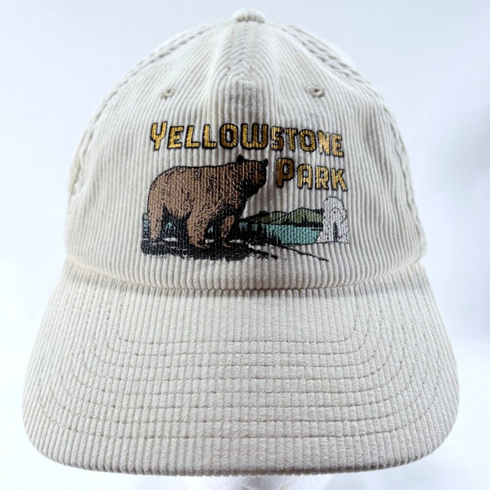 National Parks‎ Collection Yellowstone Park Corduroy Snapback Baseball Cap Hat